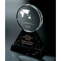 Fine Lead Crystal Oracle Award w/ Marble Base